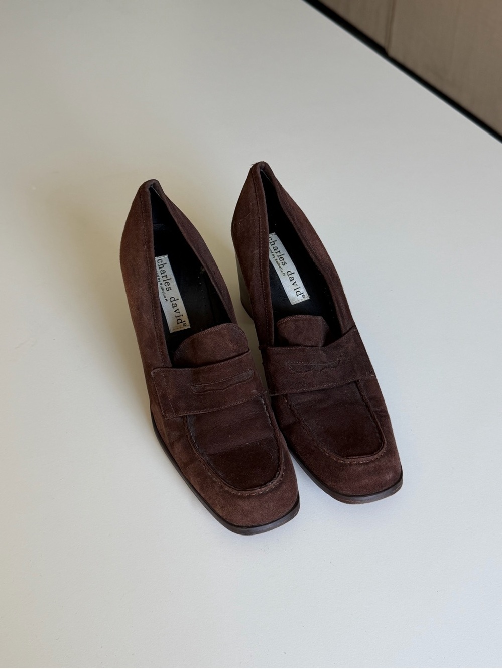 Charles David Women’s Brown Suede Loafer Pumps